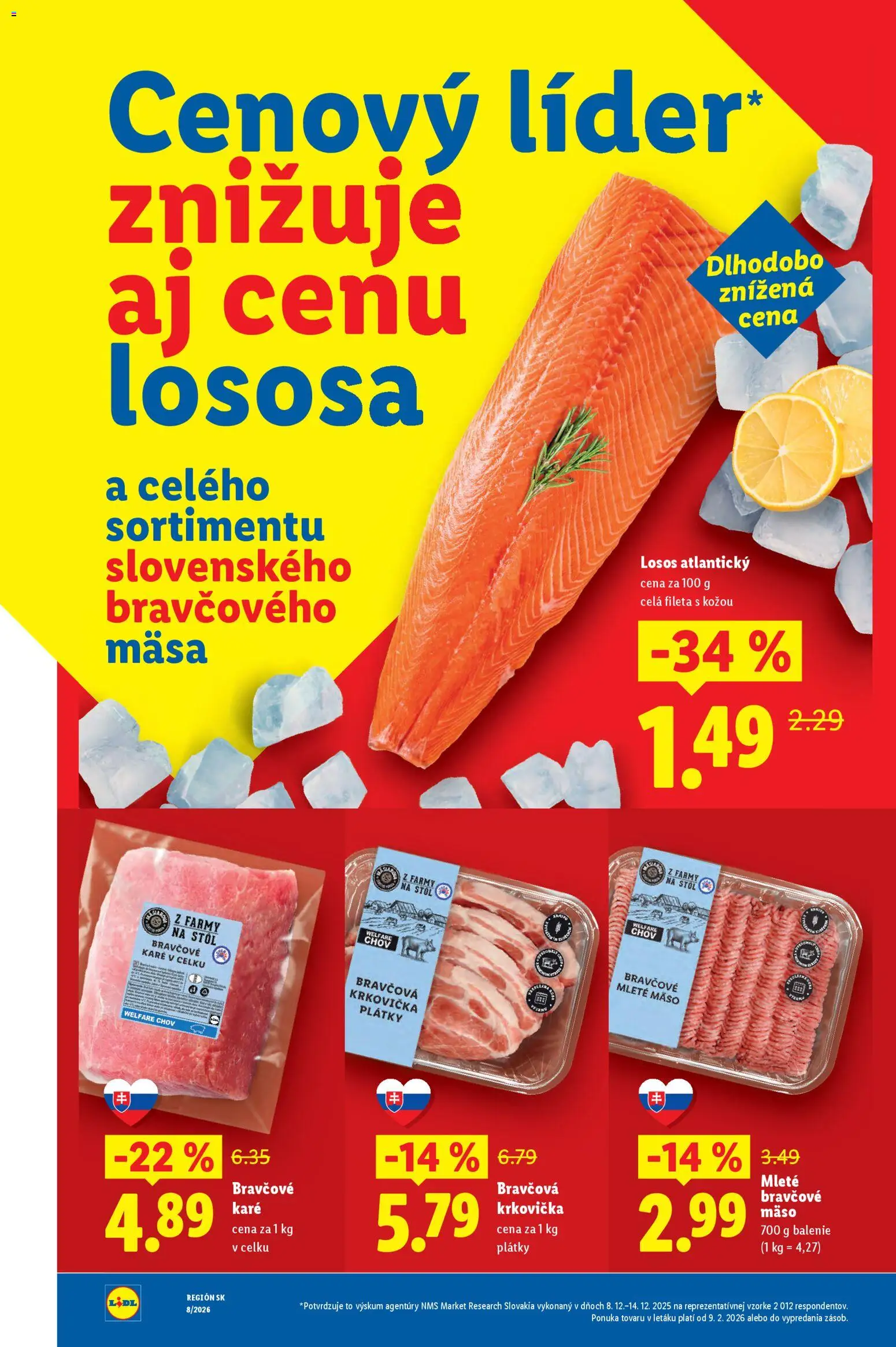 Nové Lidl akcie – leták je platný od 09.03.2026 | Strana: 23 | Produkty: Stôl, Losos, Mleté mäso
