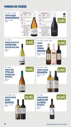 Pré-visualização Makro - Especial Vinhos de Verão válido de 06.05.2026 | Página: 12 | Produtos: Tinta, Saladas, Vinho, Peixe