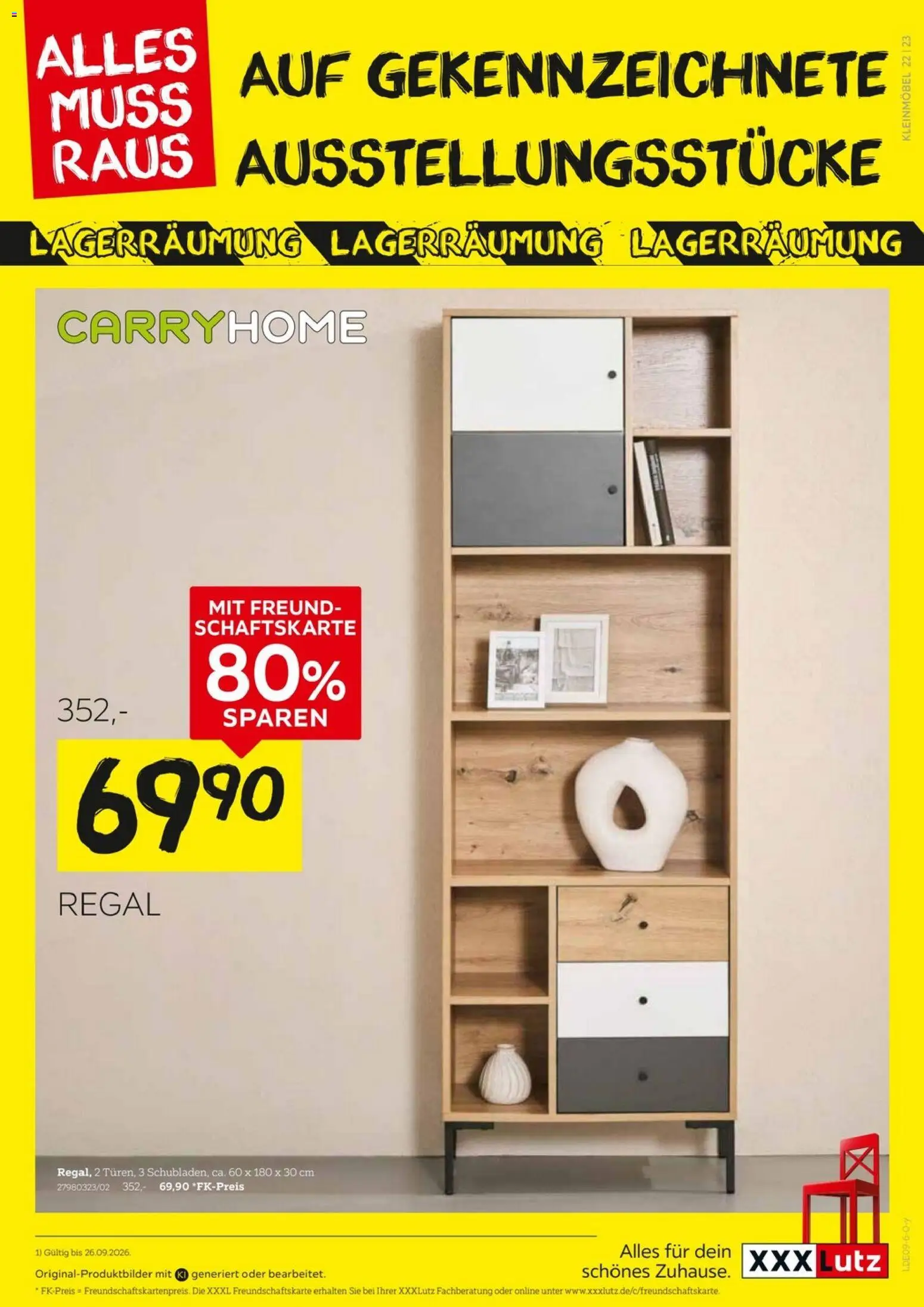 XXXLutz Größte Lagerräumung – gültig ab 12.09.2026 | Seite: 23 | Produkte: Regal