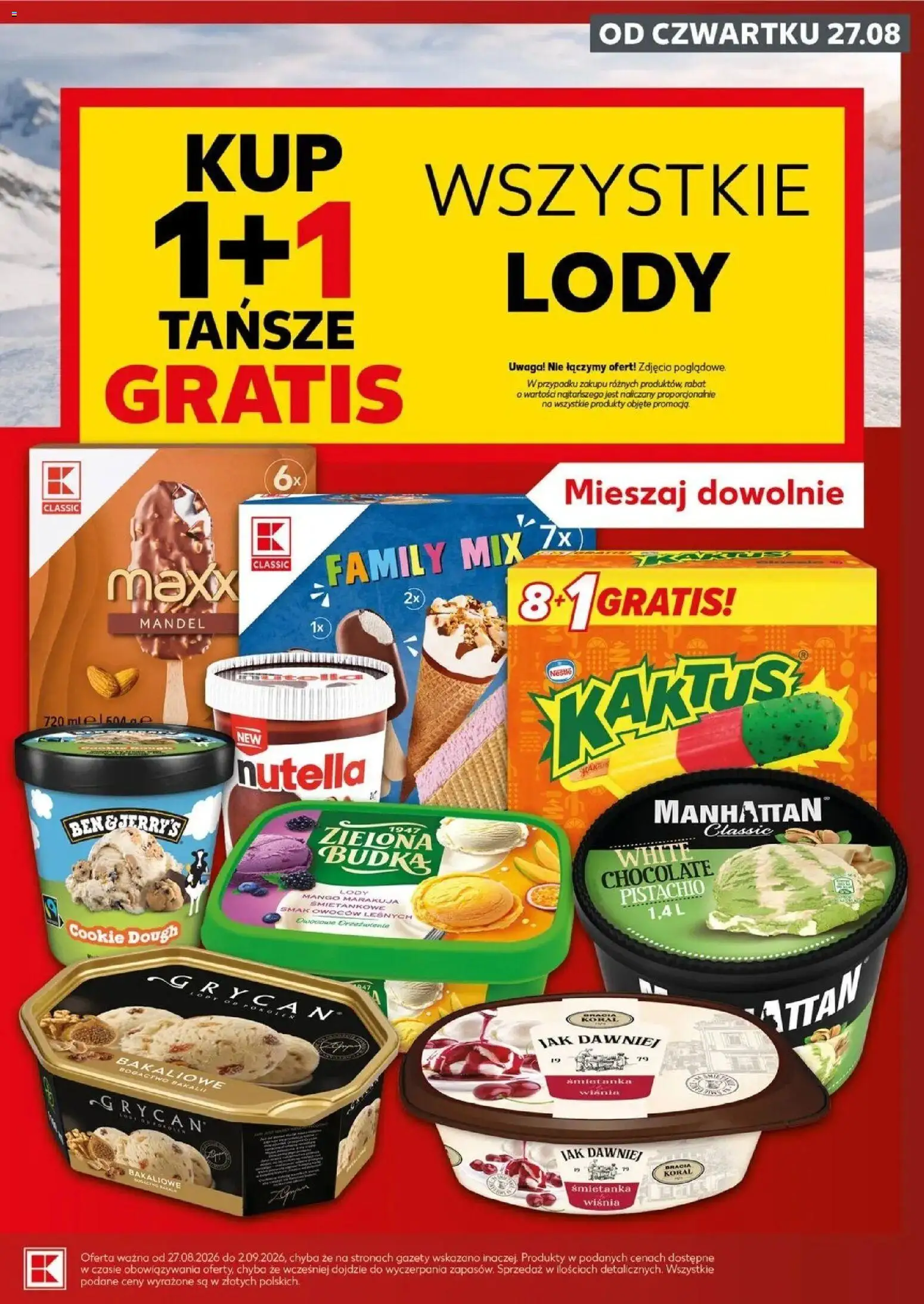 Kaufland gazetka - Super Weekend od 29.08.2026 - od jutra PDF | Strona: 15 | Produkty: Mango, Grycan, Gazety, Lody mango
