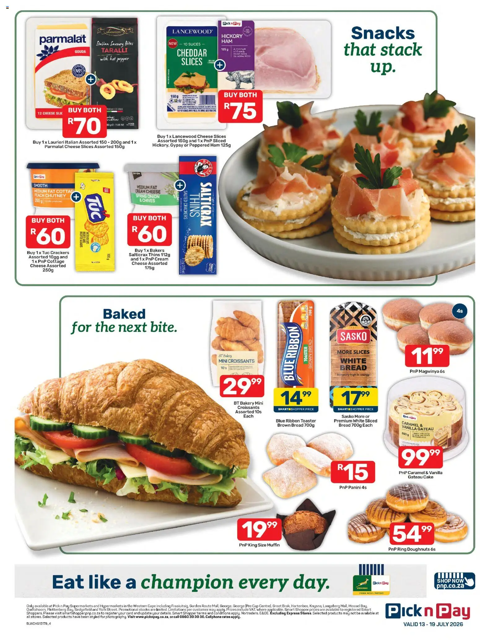 New Pick n Pay catalogue – valid from 13/07/2026 | Page: 4 | Products: Cheese, Light, Pepper, Peach