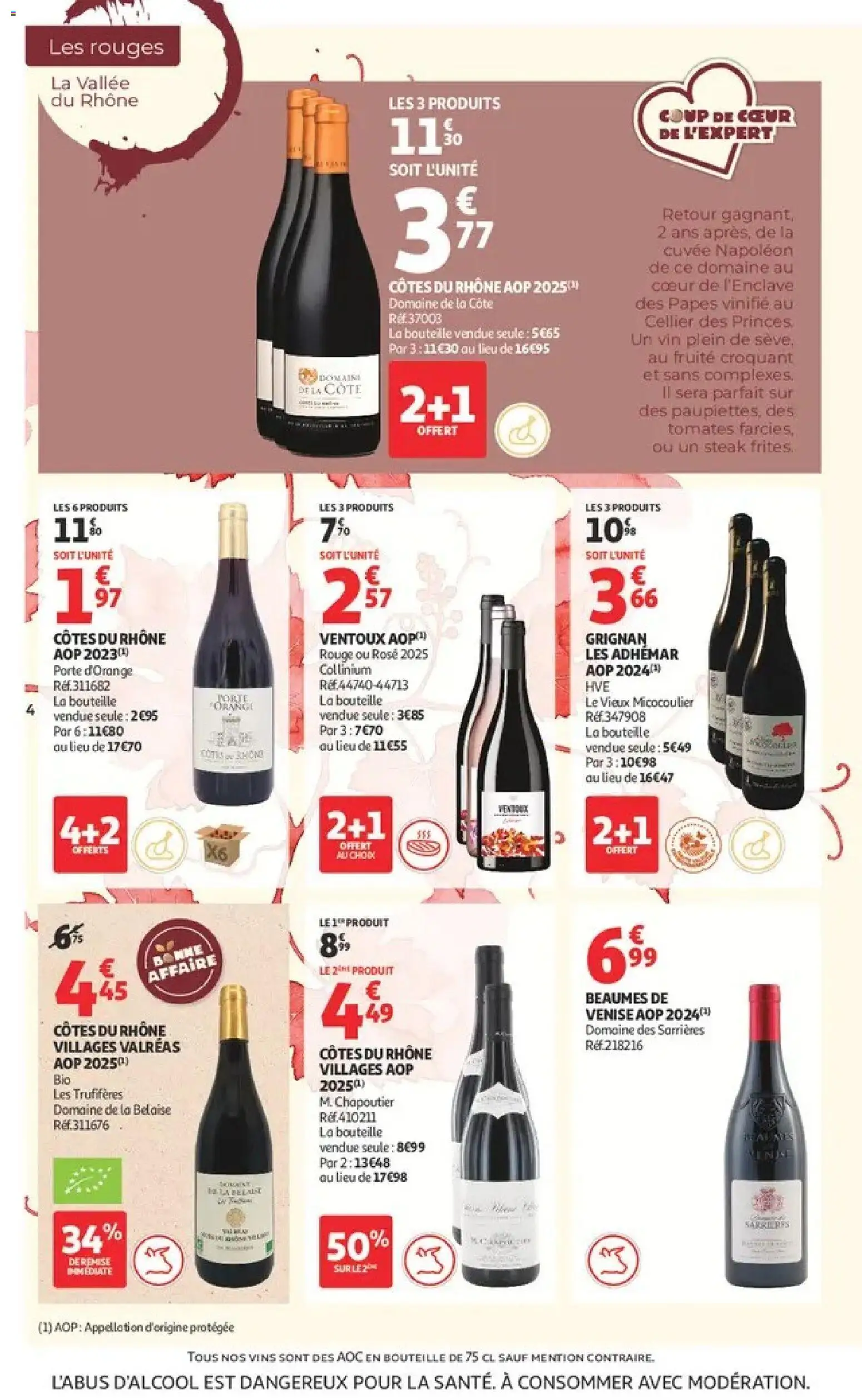{H1} | Page: 4 | Produits: Steak, Porte, Vin, Tomates