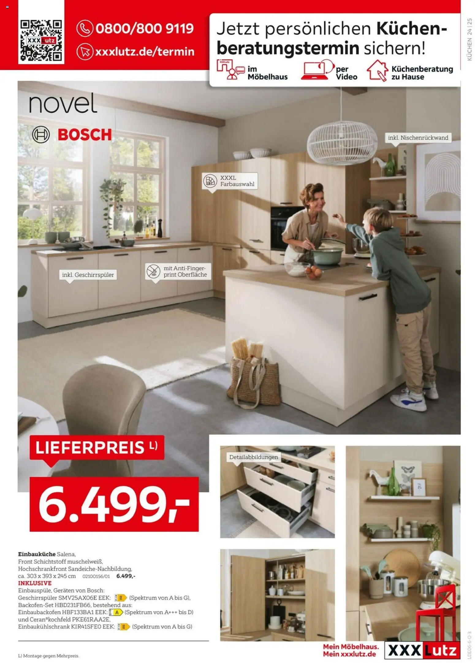 XXXLutz Küchenwelt – gültig ab 06.06.2026 | Seite: 25 | Produkte: Bosch, Einbauküche, Kuchen, Video